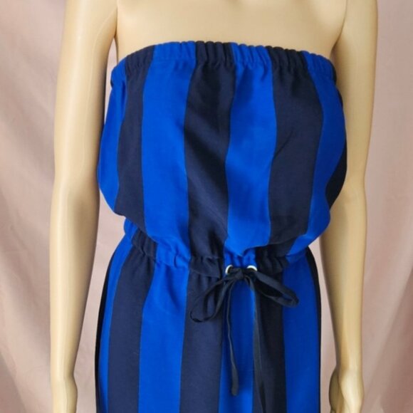 Tommy Hilfiger Blue Striped Long Maxi Dress - Picture 1 of 3